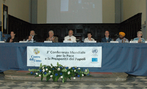 Centrul Omului, Pier Franco Marcenaro - A treia Conferință Mondială pentru Pace și Prosperitatea Popoarelor Centrul Omului, Pier Franco Marcenaro - A treia Conferință Mondială pentru Pace și Prosperitatea Popoarelor